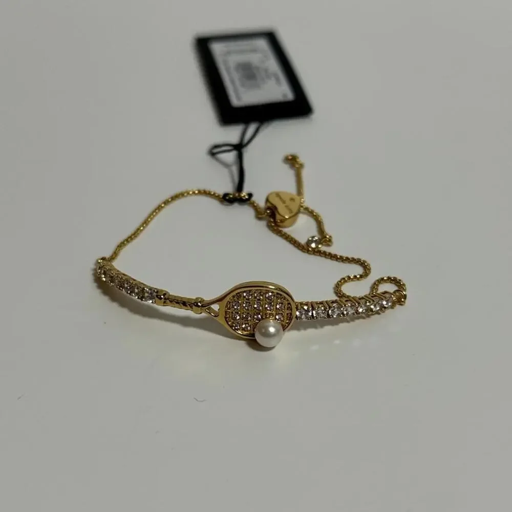 Kate Spade Queen Of The Court Tennis Slider Bracelet - Picture 3 of 6